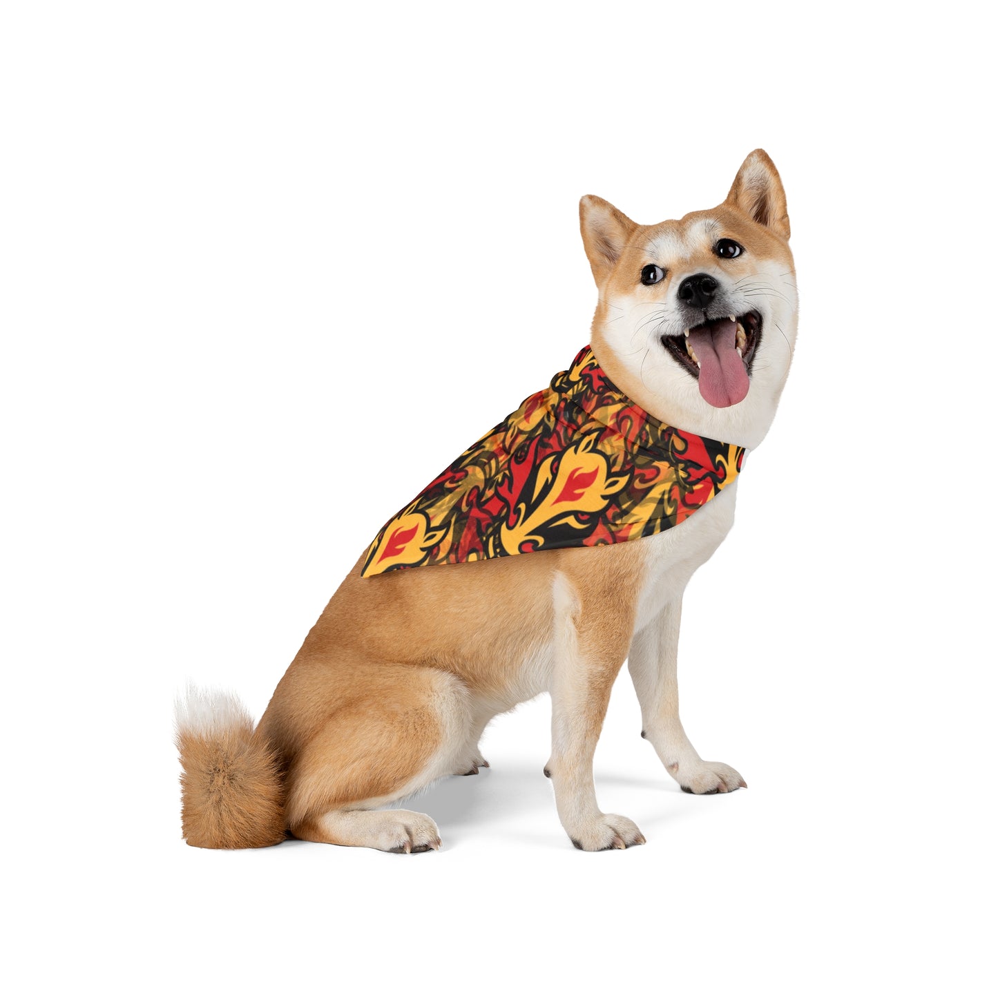 Vintage Flames Pet Bandana