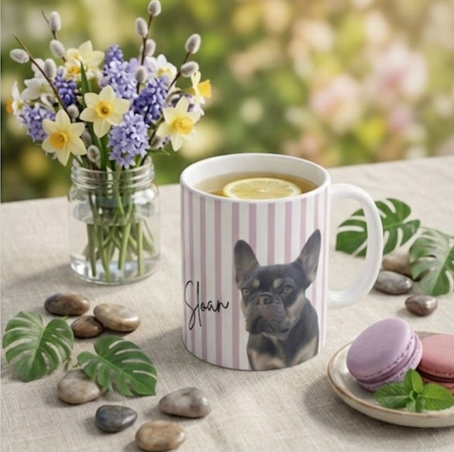 Custom Face Coffee Mug - Stripe