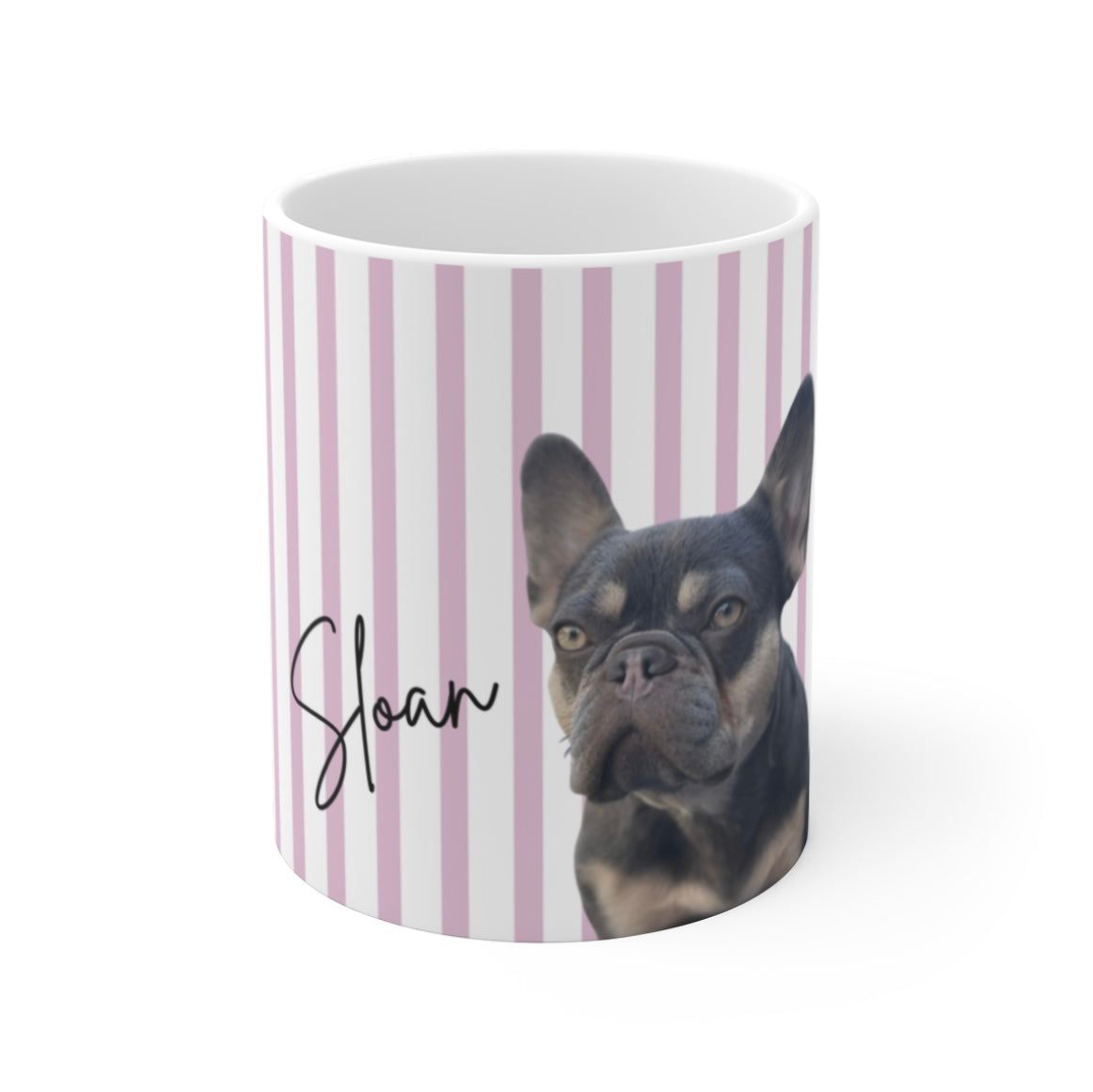 Custom Face Coffee Mug - Stripe