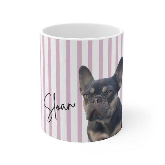 Custom Face Coffee Mug - Stripe