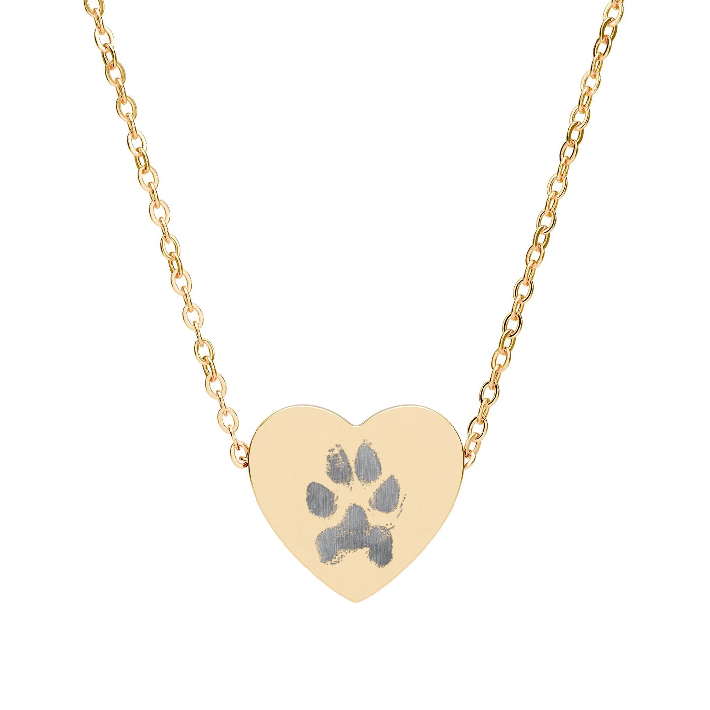 Engraved Heart Necklace - Customizable