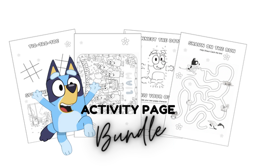 Bluey Activity Pages