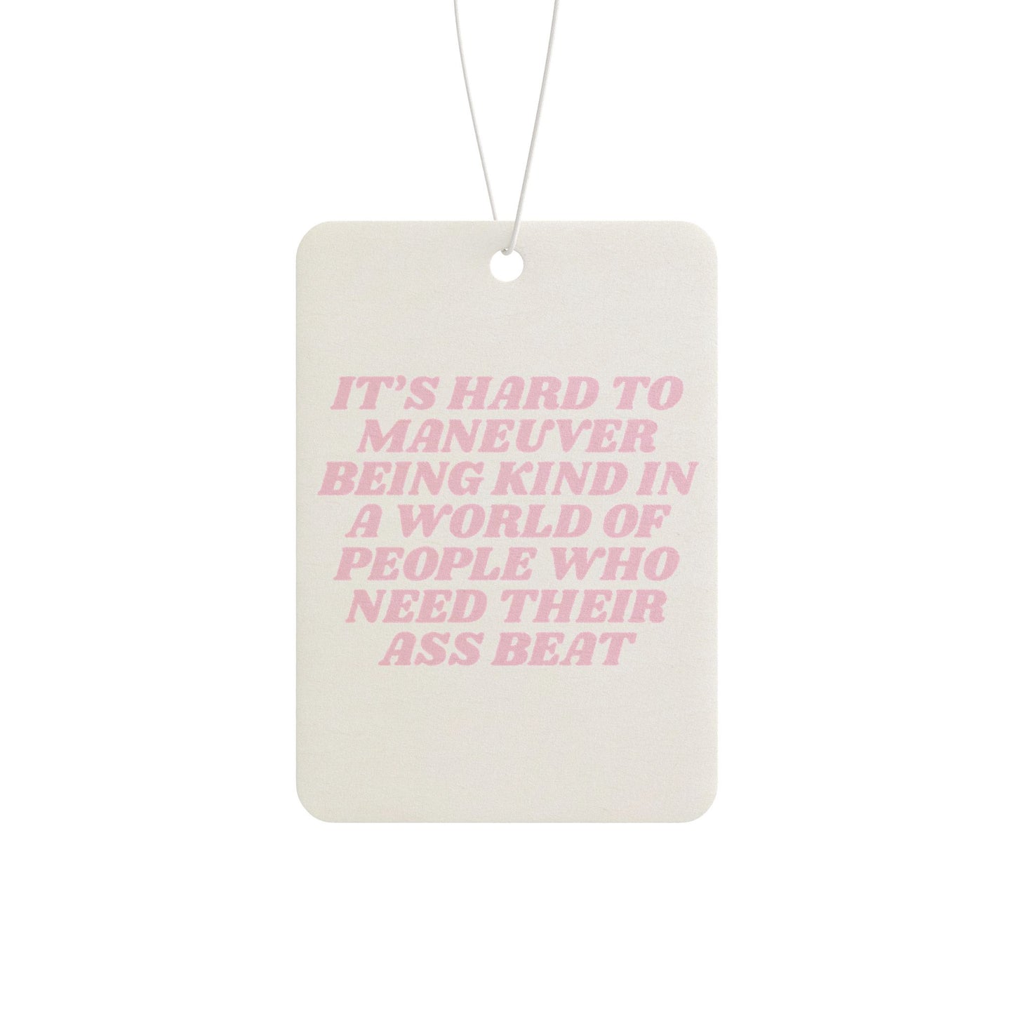 Feral Car Air Freshener - “be kind”