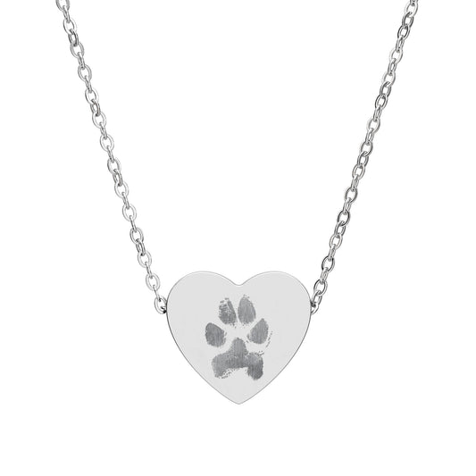 Engraved Heart Necklace - Customizable