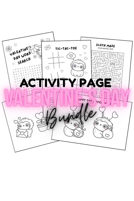 Sloth Valentines Day Bundle